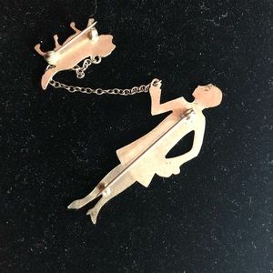 Vintage dog lovers pin